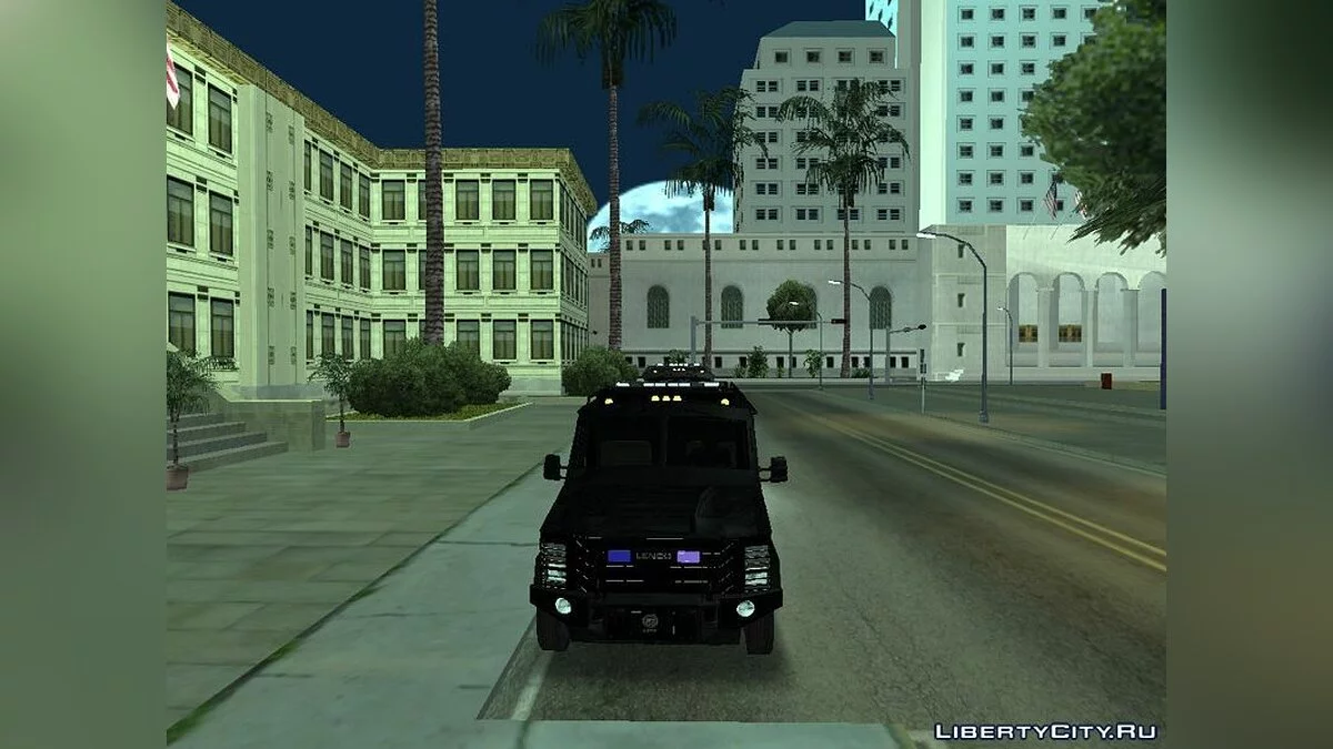 Чорний LSPD 2009 Lenco Bearcat / GTA San Andreas