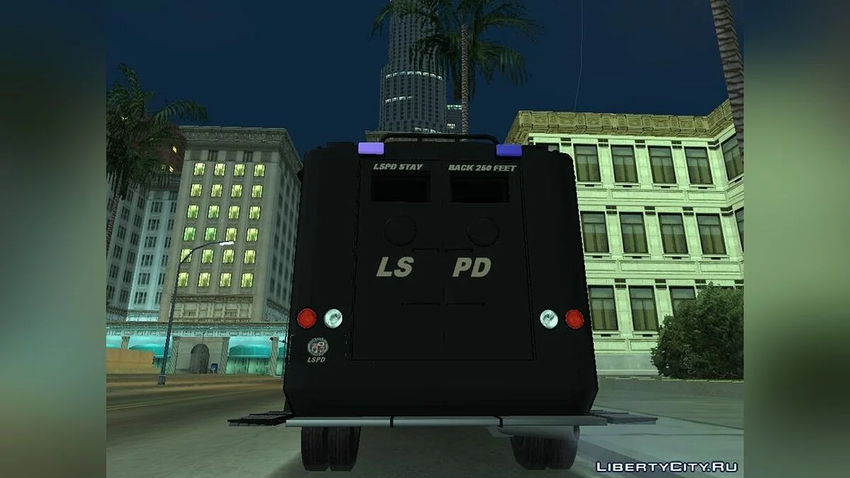 Чорний LSPD 2009 Lenco Bearcat / GTA San Andreas