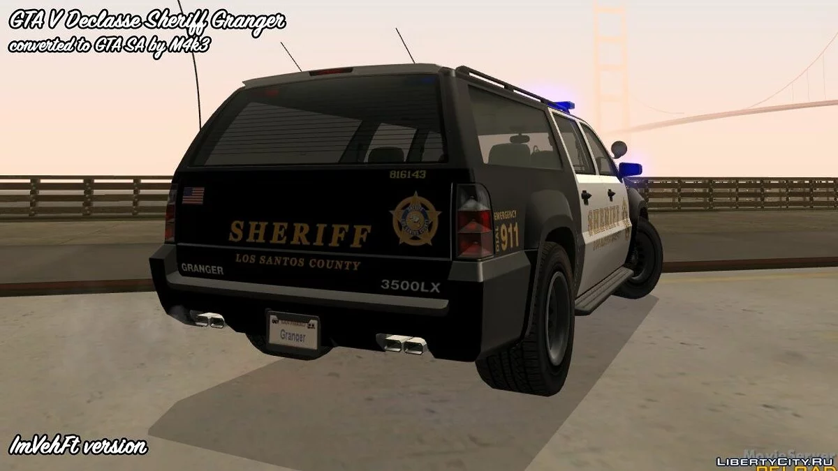GTA 5 Declasse Sheriff Granger / GTA San Andreas