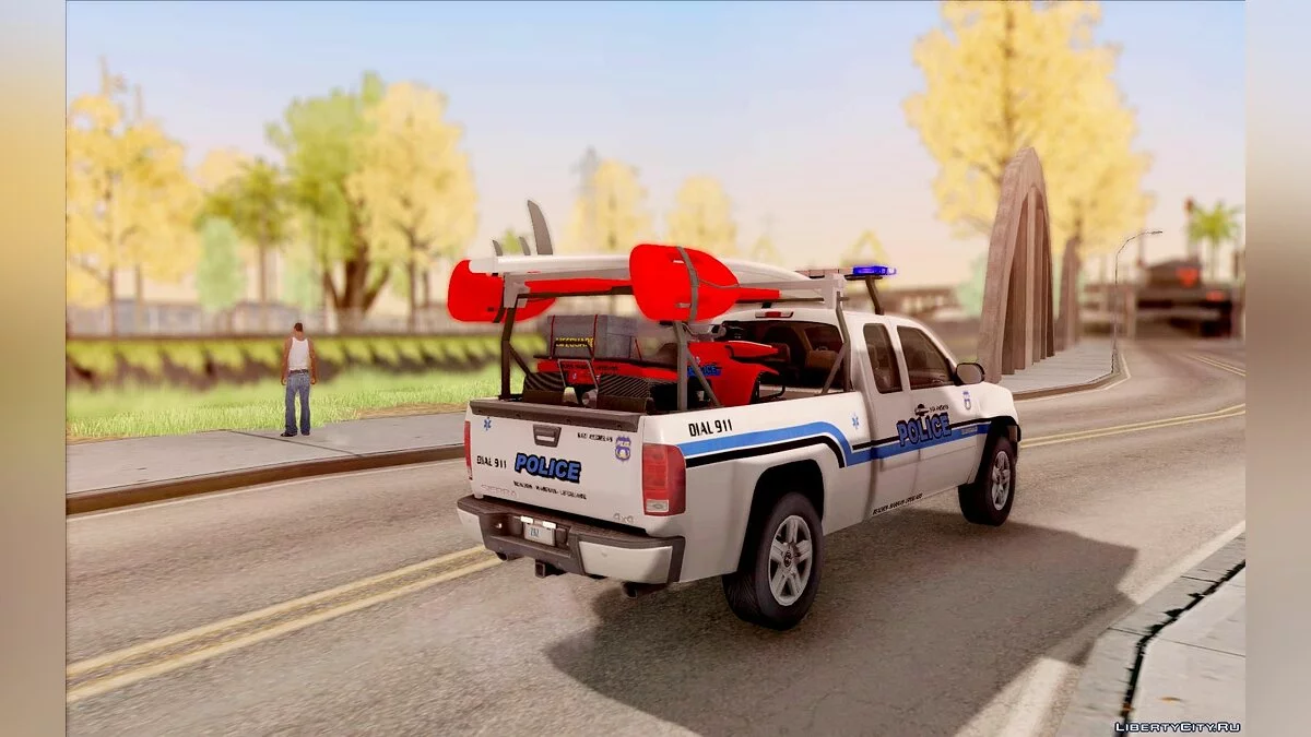2010 GMC Sierra Polícia / GTA San Andreas