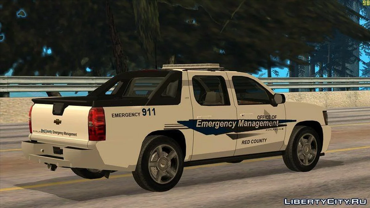 2008 Chevy Avalanche - Офіс управління надзвичайними ситуаціями округу Ред / GTA San Andreas