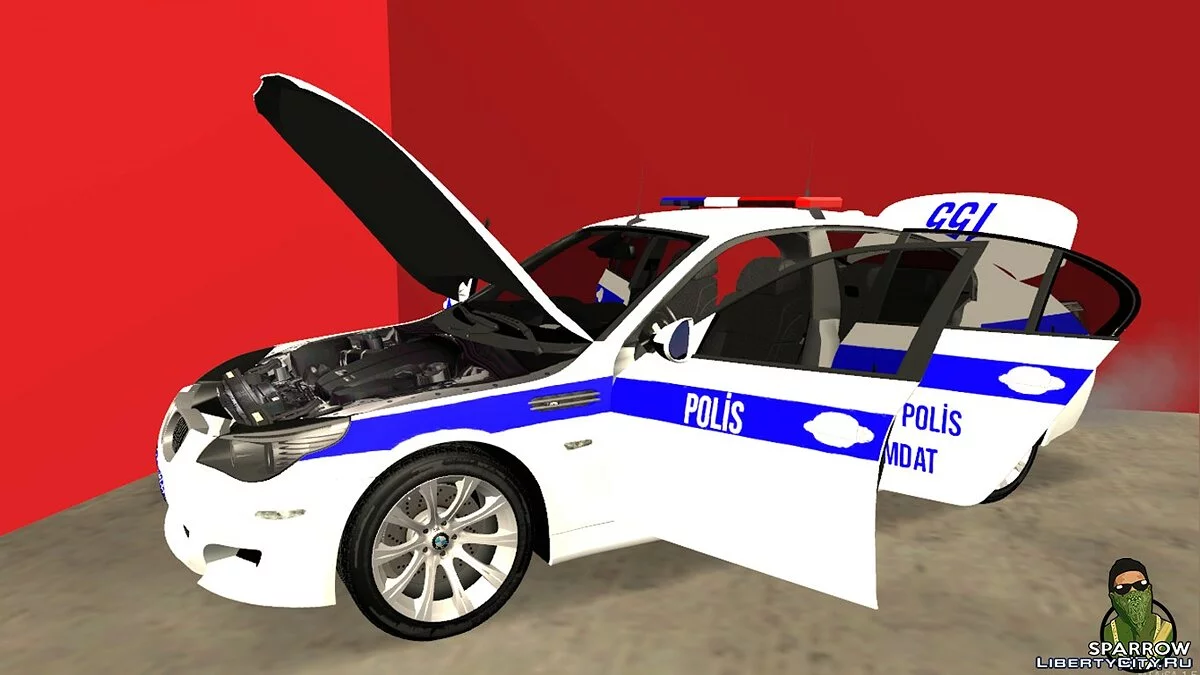 Turkish BMW M5 E60 Police for MTA SA / GTA San Andreas