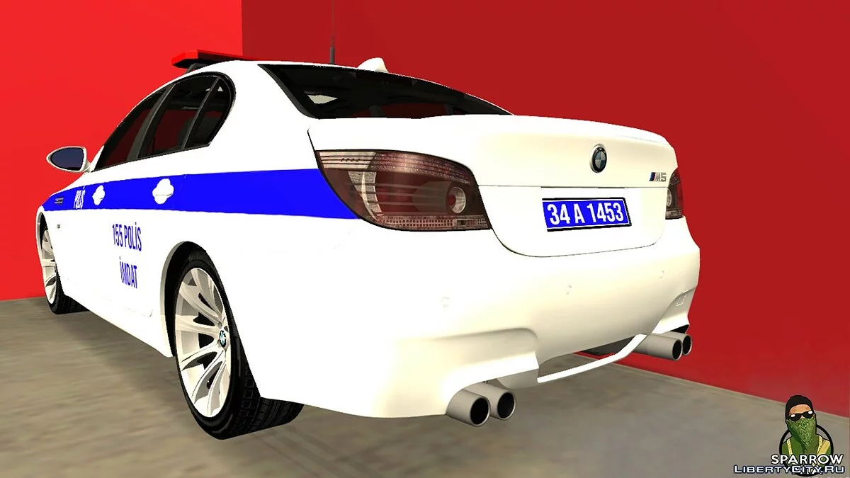 Turkish BMW M5 E60 Police for MTA SA / GTA San Andreas