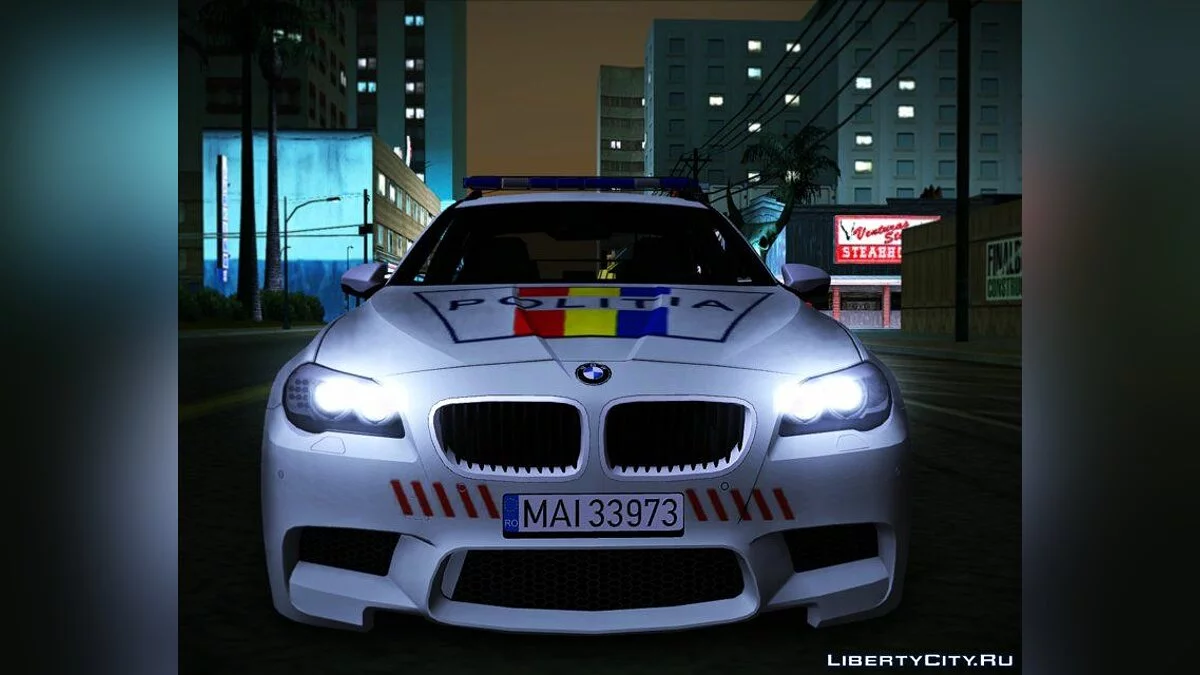 BMW F10 M5 Пакет - Поліція Румунії / GTA San Andreas
