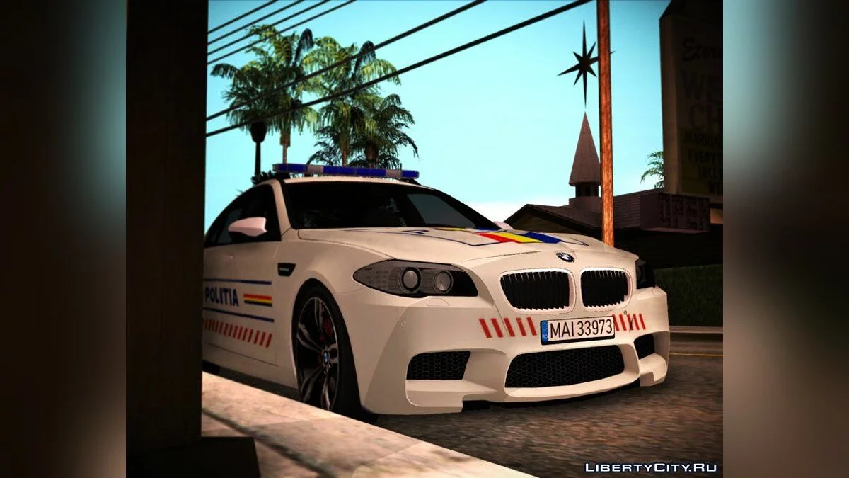 BMW F10 M5 Пакет - Поліція Румунії / GTA San Andreas