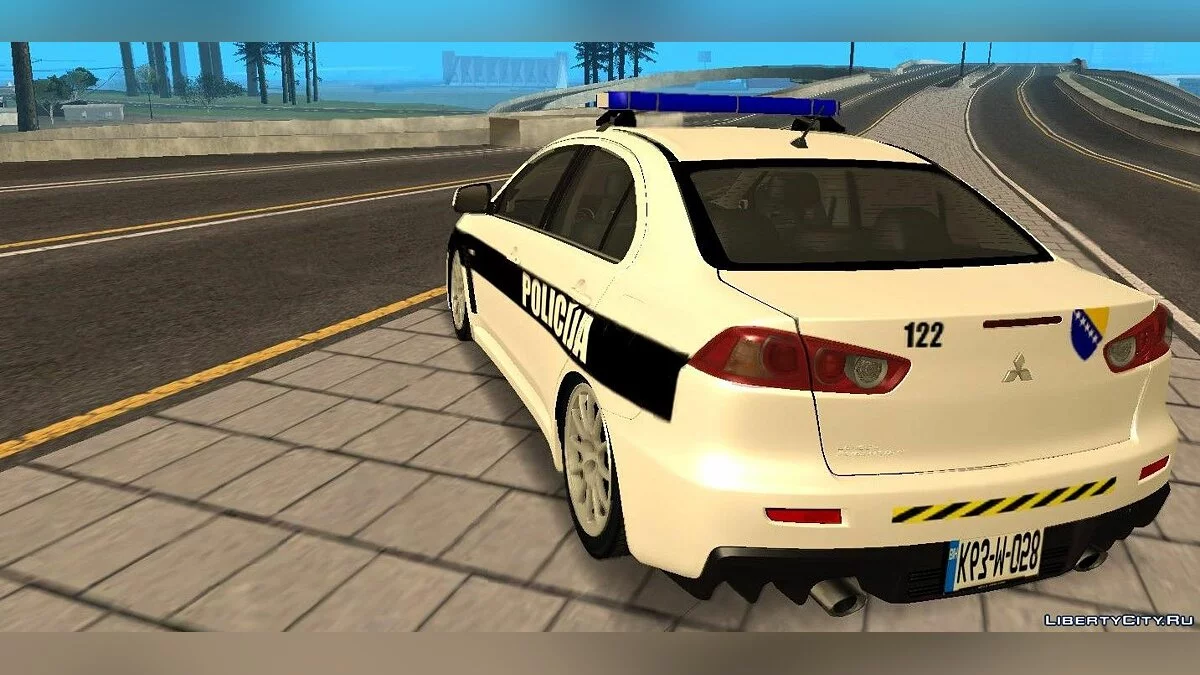 Mitsubishi Lancer Evolution X POLICIJA BiH - Polizei Lettlands / GTA San Andreas