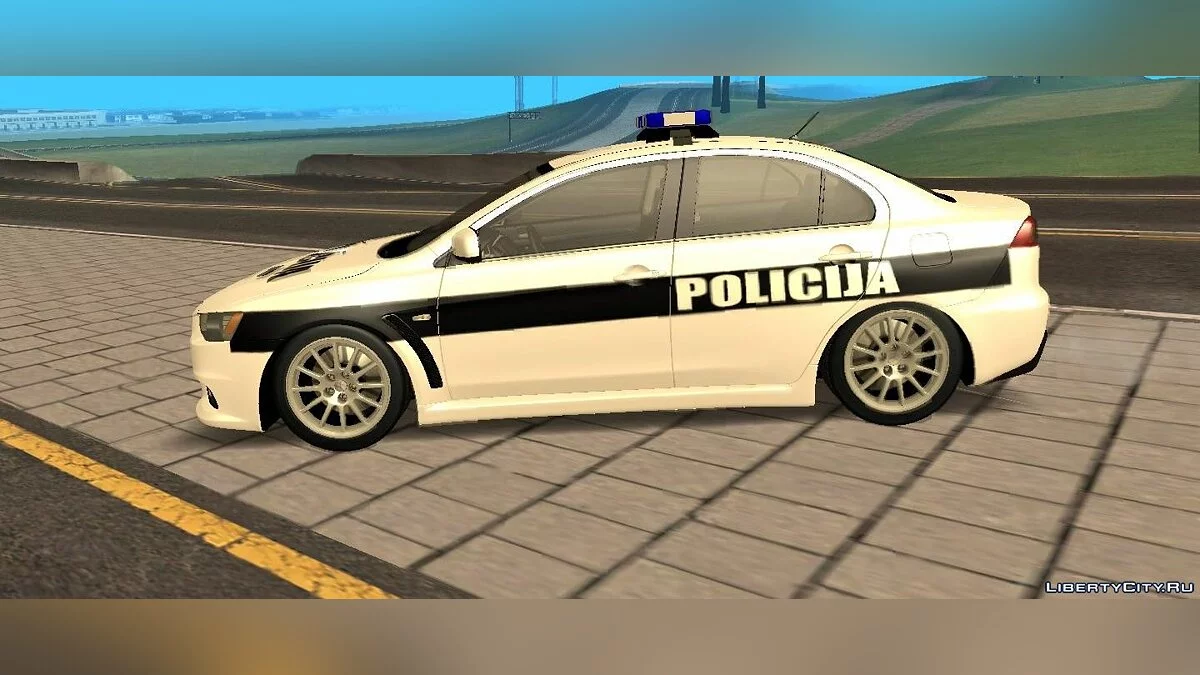 Mitsubishi Lancer Evolution X POLICIJA BiH - Polizei Lettlands / GTA San Andreas