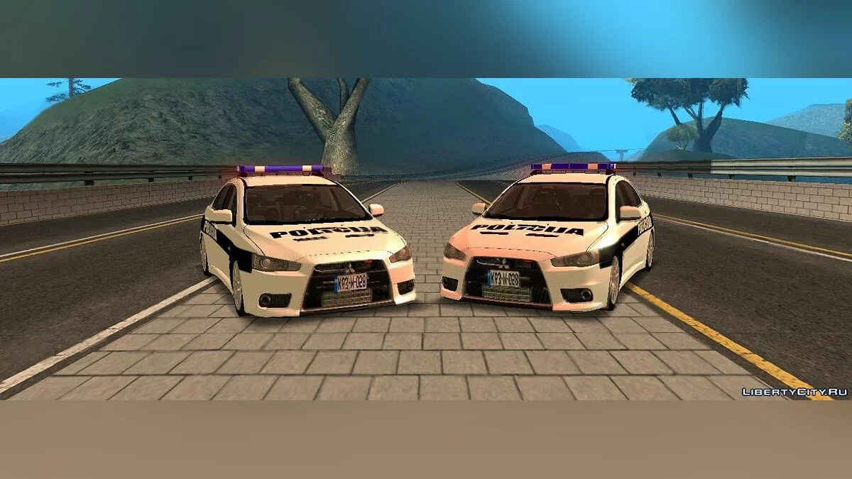 Mitsubishi Lancer Evolution X POLICIJA BiH - Polizei Lettlands / GTA San Andreas