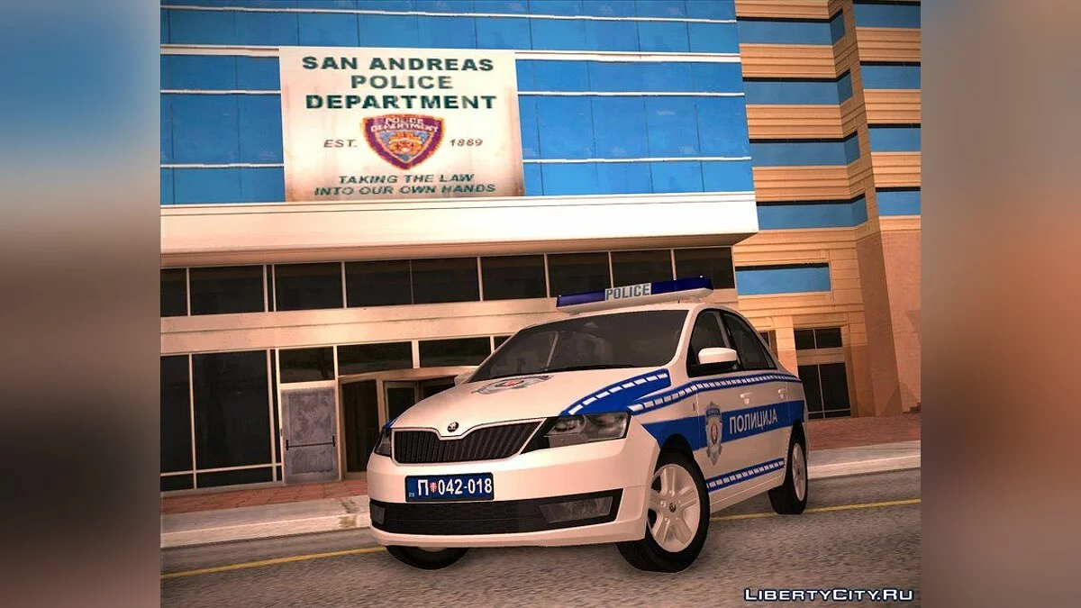 Skoda Rapid Police / GTA San Andreas