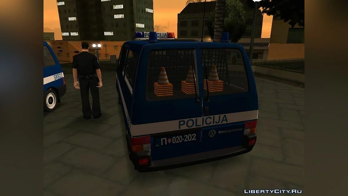 Volkswagen Transporter Mk4 Policija 1999 [v1] / GTA San Andreas