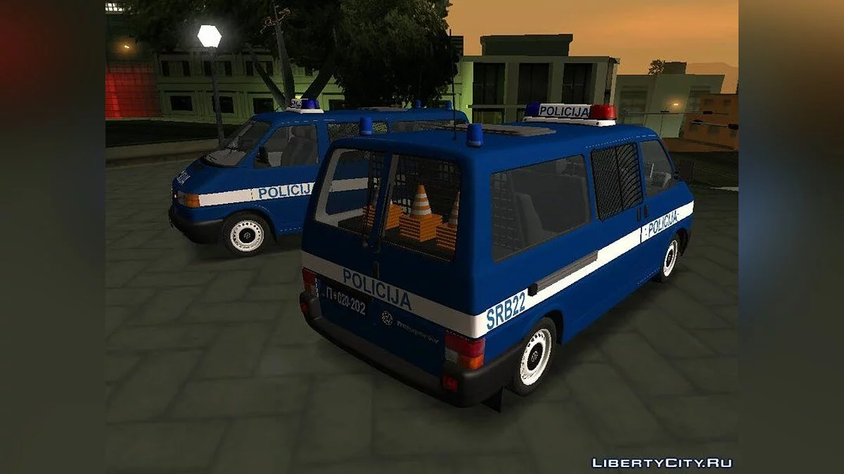 Volkswagen Transporter Mk4 Policija 1999 [v1] / GTA San Andreas