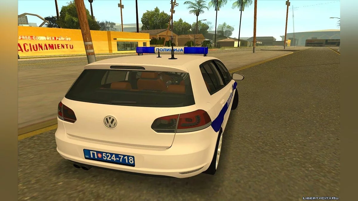 Volkswagen Golf Mk6 Polizei / GTA San Andreas