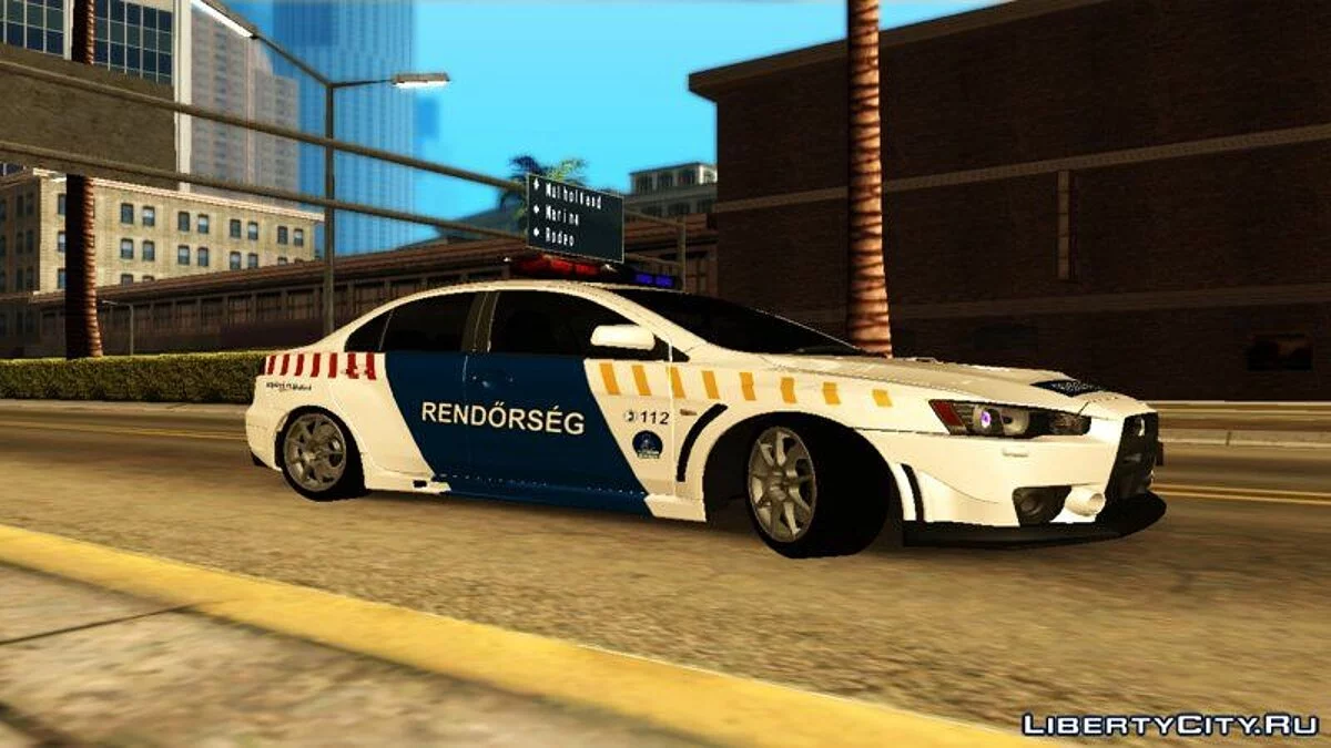 Mitsubishi Lancer Evolution X - الشرطة المجرية / جي تي إيه سان أندرياس