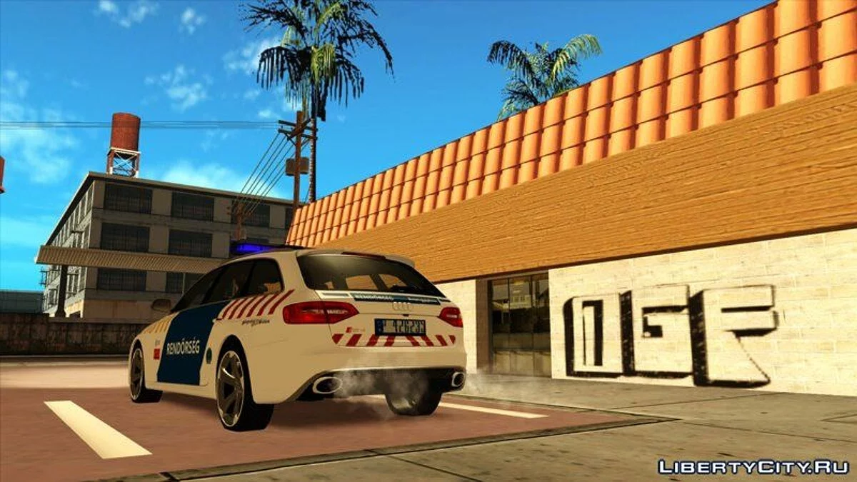 Audi RS4 Avant Magyar Rendőrség [Updated Version] / GTA San Andreas