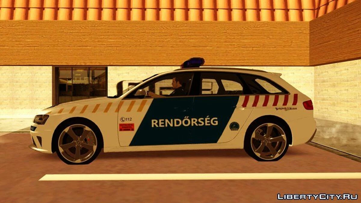 Audi RS4 Avant Magyar Rendőrség [Updated Version] / GTA San Andreas