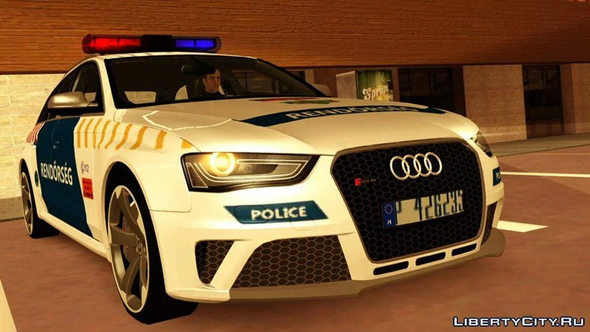 Audi RS4 Avant Magyar Rendőrség [Updated Version] / GTA San Andreas