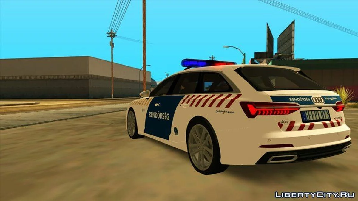 Audi A6 Avant 2019 - Policía húngara / GTA San Andreas