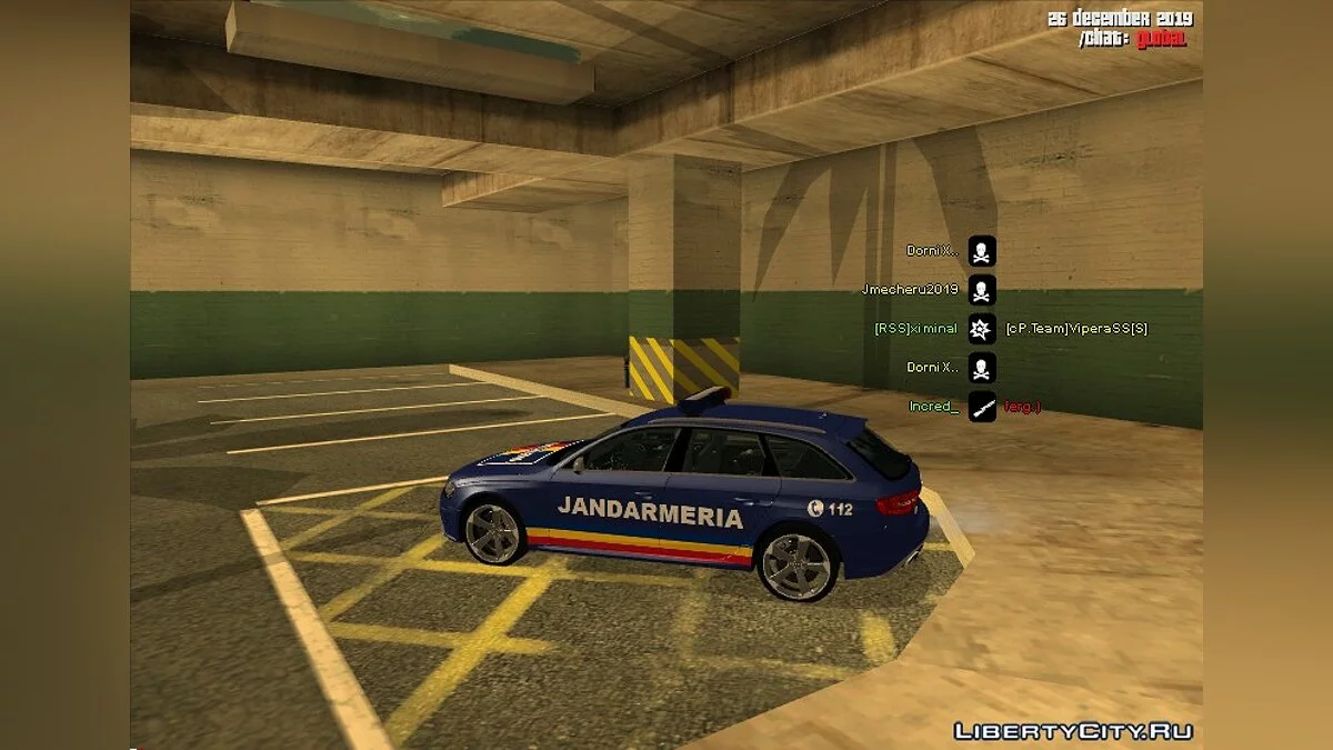 Audi RS4 Romanian Gendarmerie / GTA San Andreas