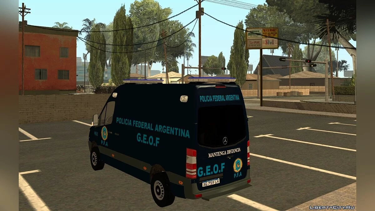 Mercedes Benz Sprinter - поліція Аргентини / GTA San Andreas