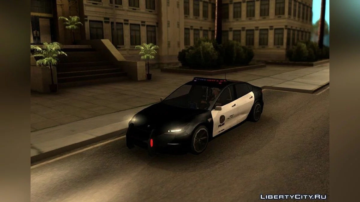 Tesla Model 3 2017 Lowpoly LSPD / GTA San Andreas