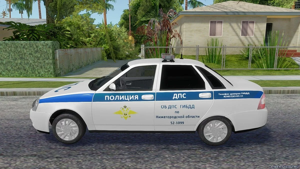 Lada 2170 da Polícia / GTA San Andreas
