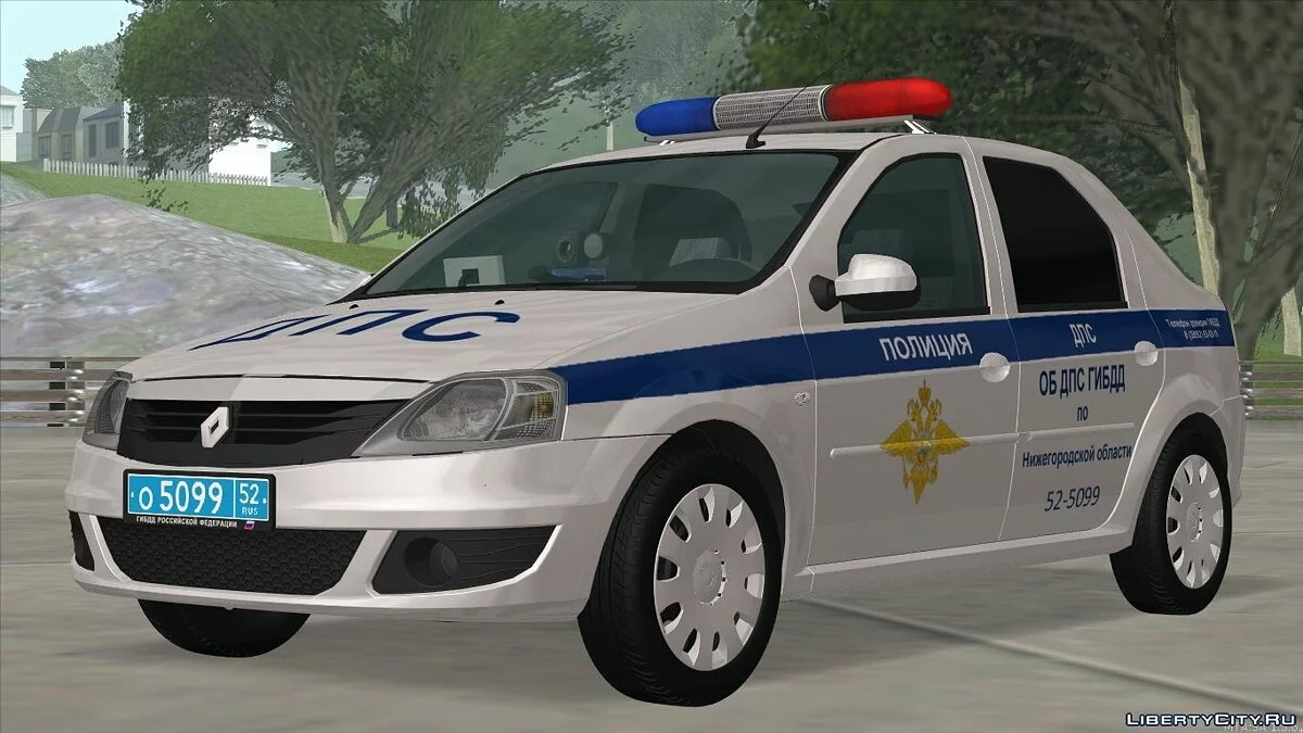 Renault Logan Traffic Police of the State Traffic Safety Inspectorate / GTA San Andreas