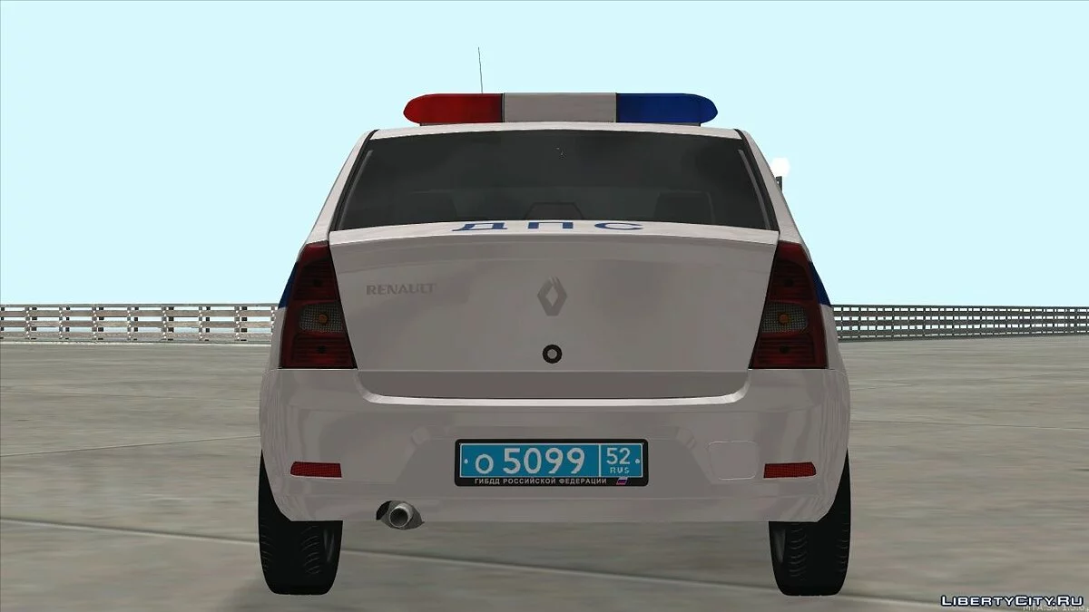 Renault Logan Traffic Police of the State Traffic Safety Inspectorate / GTA San Andreas