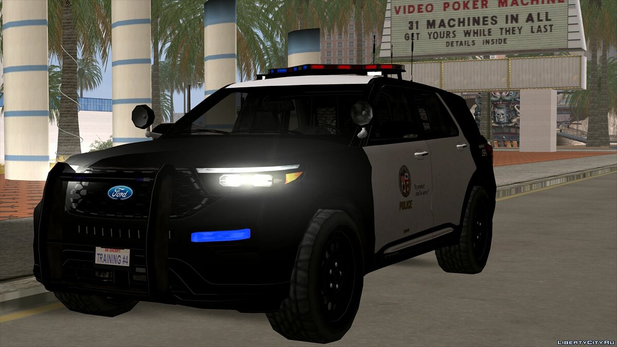 Ford Explorer 2020 LAPD [LQ] [IVF] для GTA San Andreas