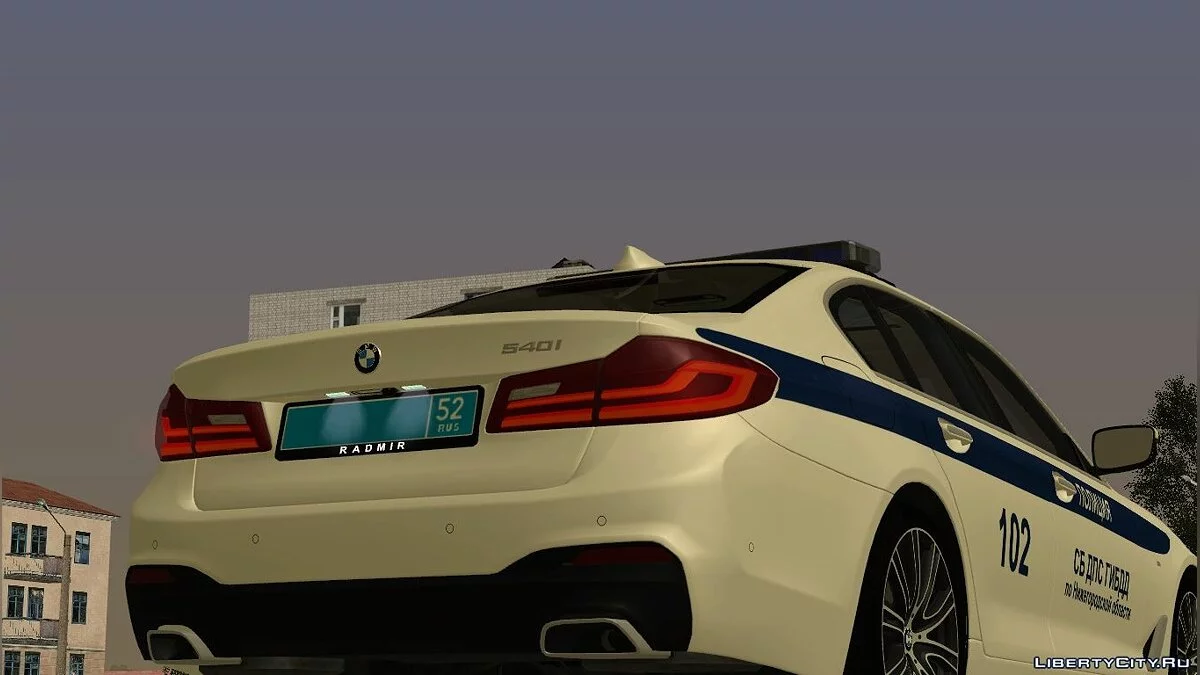 BMW 540i (G30) Policía / GTA San Andreas
