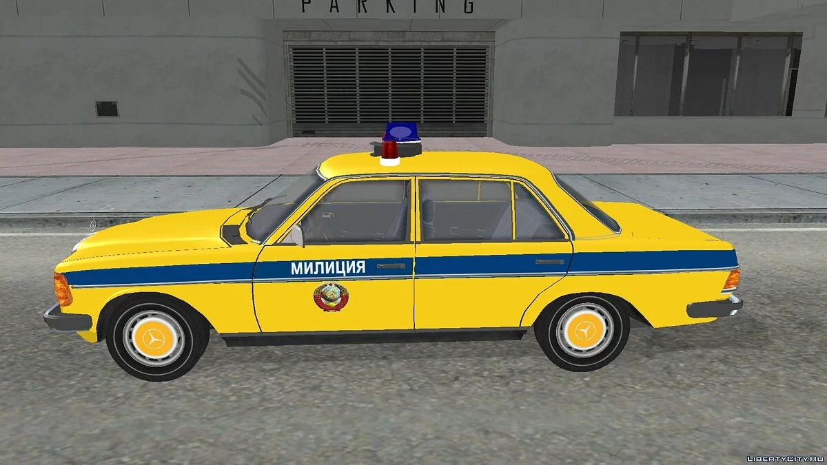 Mercedes-Benz W123-240D Soviet Police / GTA San Andreas