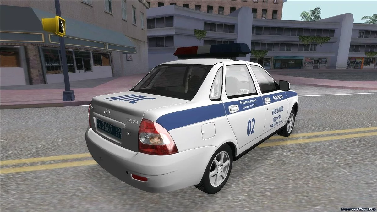 Lada Priora 2170 Police DPS Moscou / GTA San Andreas