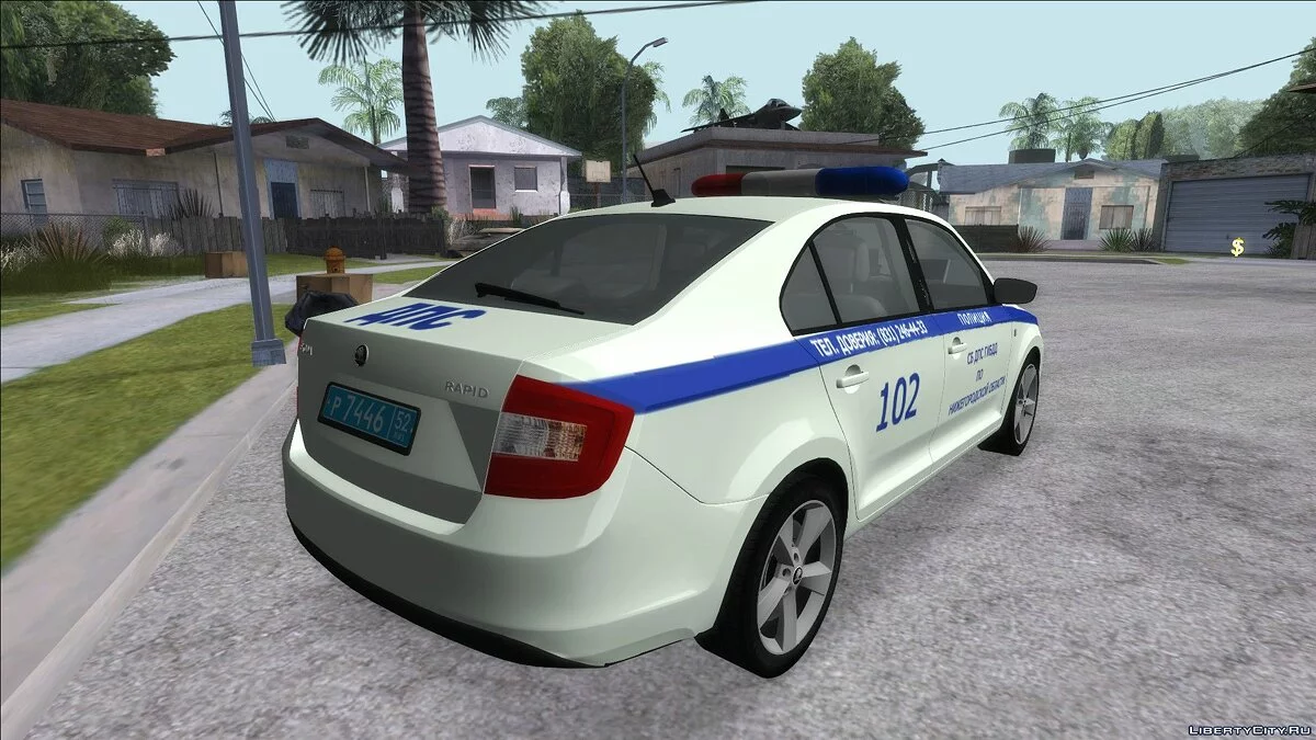 Skoda Rapid ДПС / GTA San Andreas