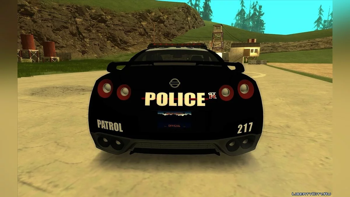 نيسان GT-R النسخة السوداء - الشرطة / جي تي إيه سان أندرياس