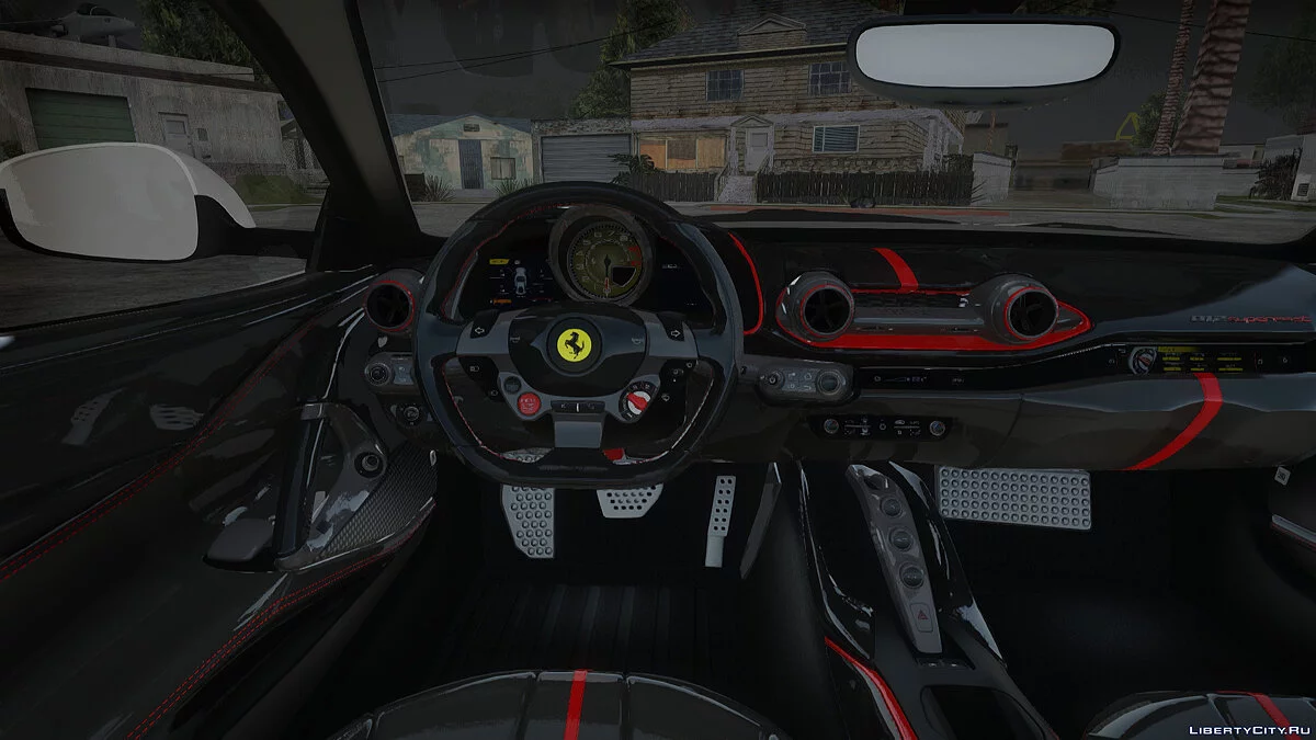 Ferrari 812 Verkehrspolizei + Leuchtfeuer für MTA / GTA San Andreas