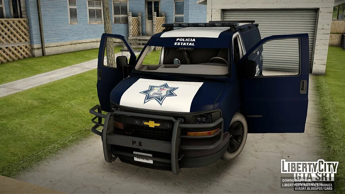 Unidade de Transporte de Detentos da Polícia Estadual do México Chevrolet Express / GTA San Andreas