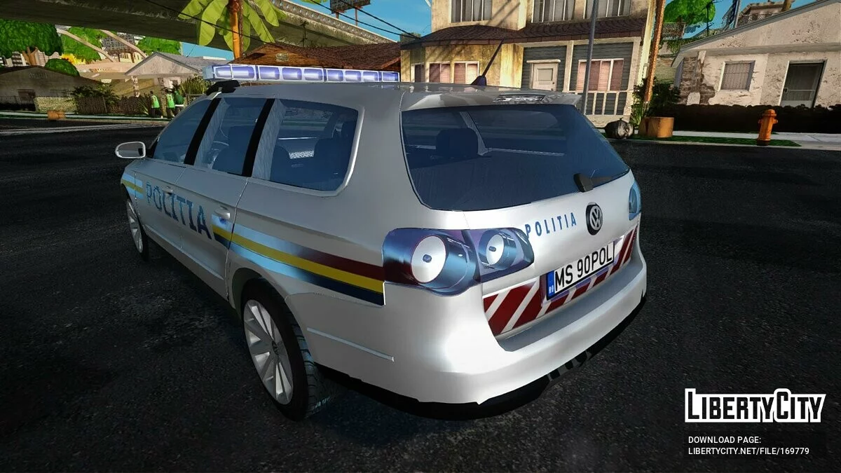 Volkswagen Passat B6 - Romanian police / GTA San Andreas