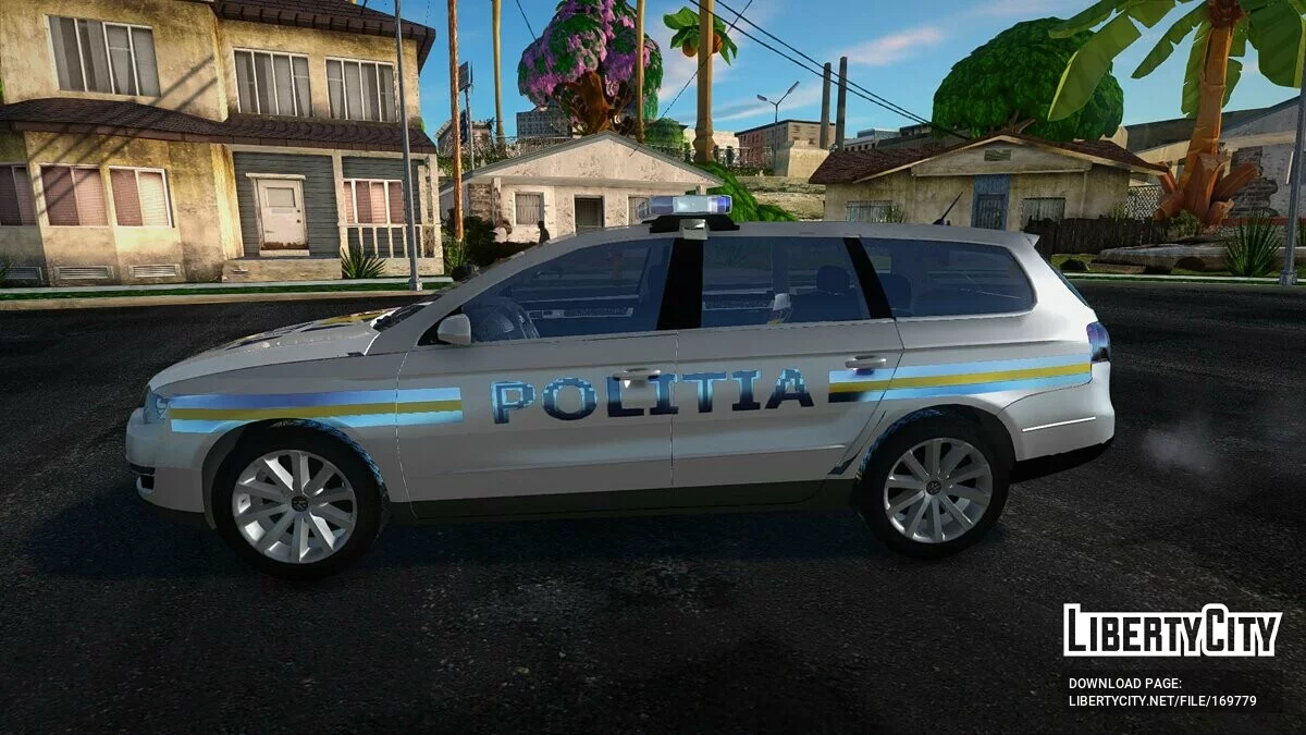 Volkswagen Passat B6 - Romanian police / GTA San Andreas