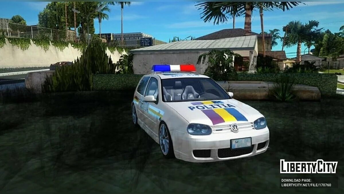 Volkswagen Golf R32 - Polizei / GTA San Andreas