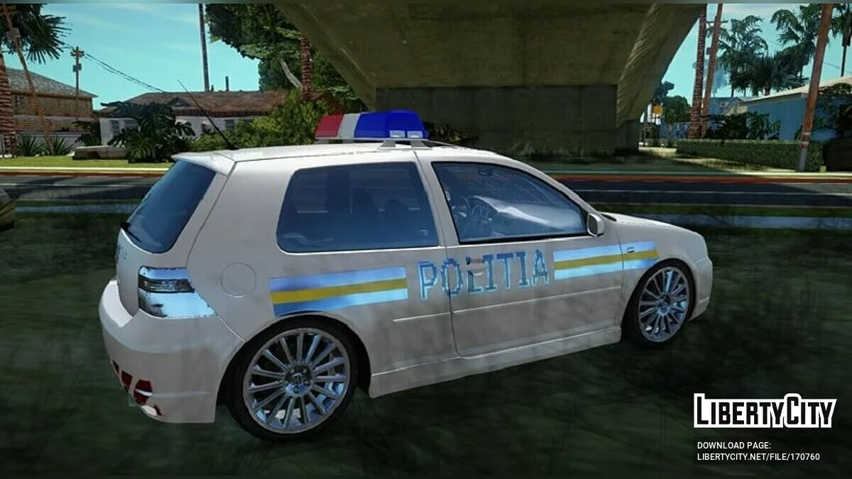 Volkswagen Golf R32 - Polizei / GTA San Andreas