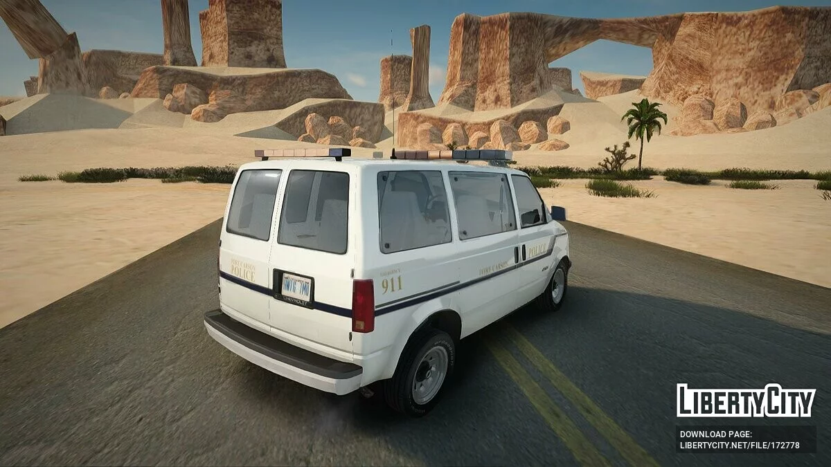 1988 Chevy Astro Fort Carson Police Department / GTA San Andreas