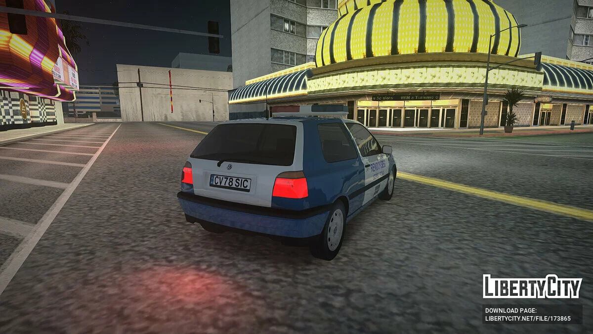 Volkswagen Golf 3 Polizei / GTA San Andreas