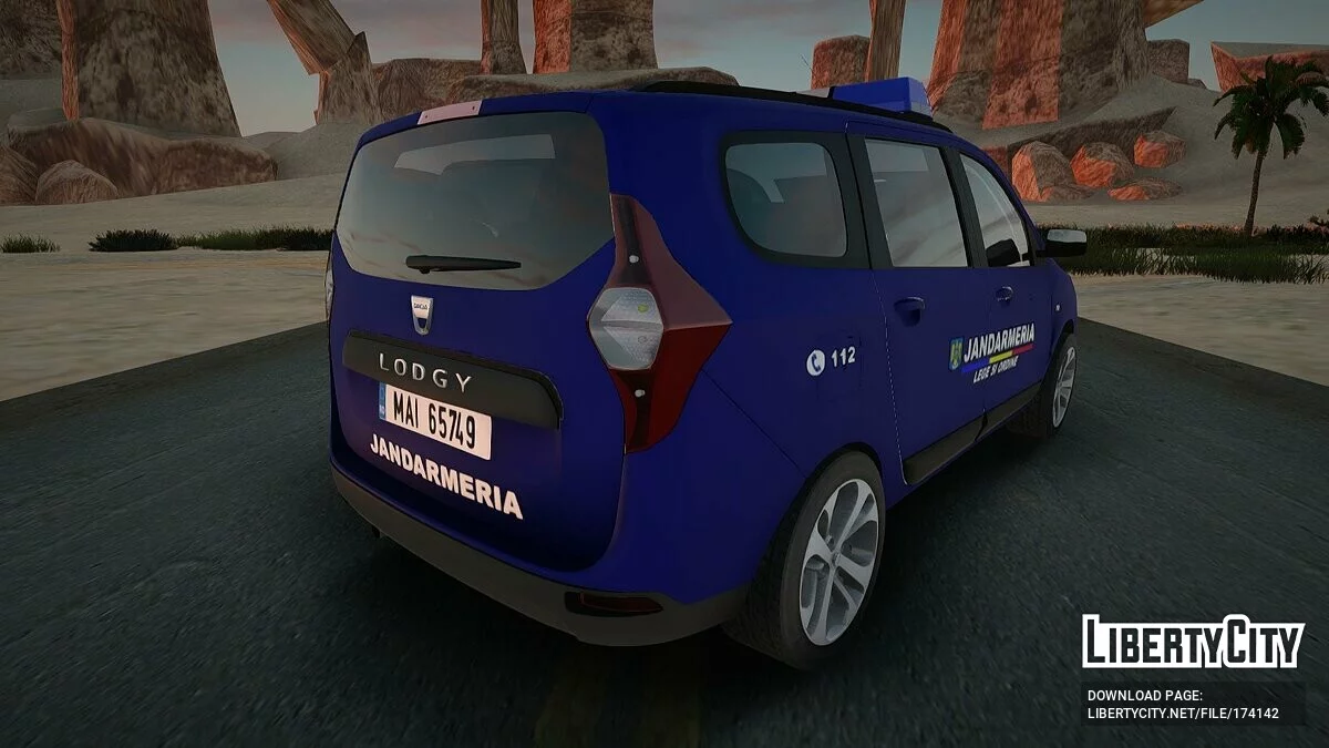 Dacia Lodgy - شرطة / جي تي إيه سان أندرياس
