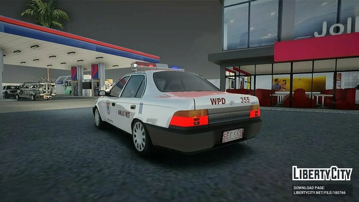 Toyota Corolla E100 1991 - Полиция / GTA San Andreas