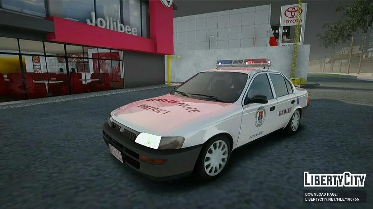 Toyota Corolla E100 1991 - Полиция / GTA San Andreas