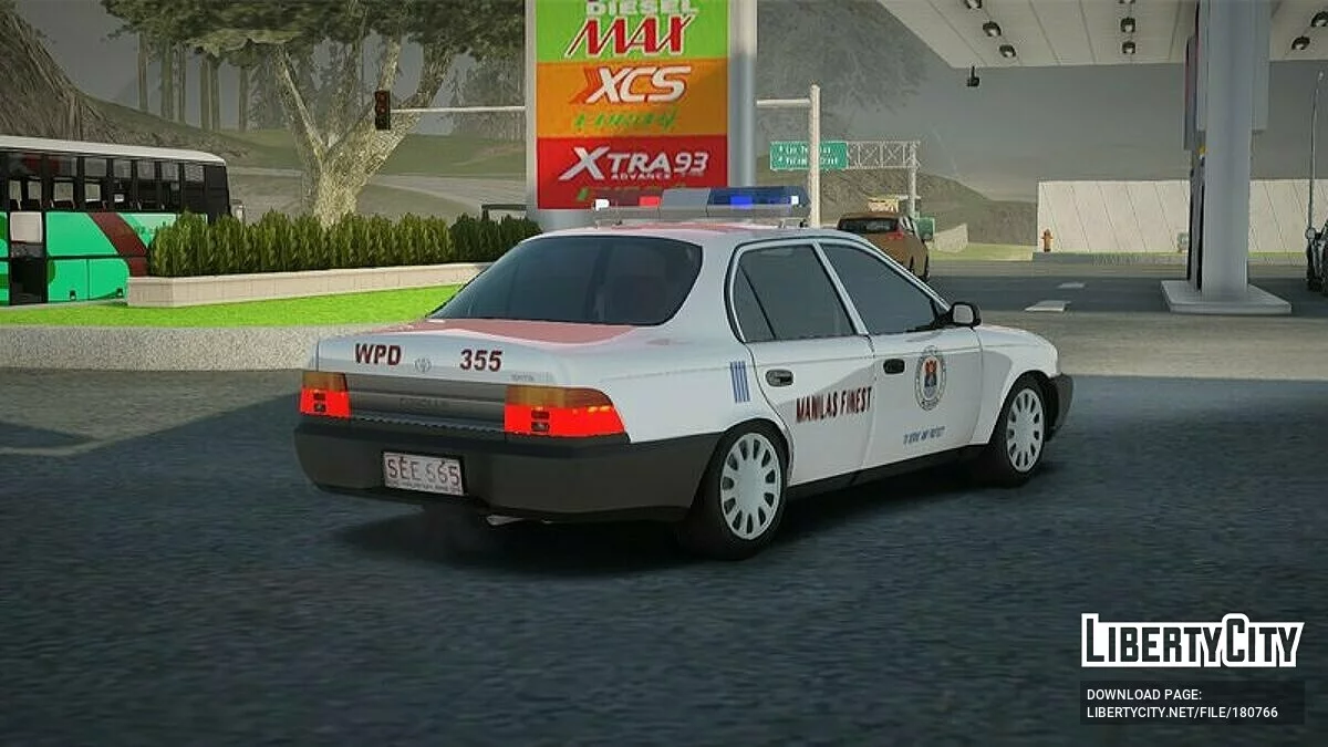 Toyota Corolla E100 1991 - Полиция / GTA San Andreas