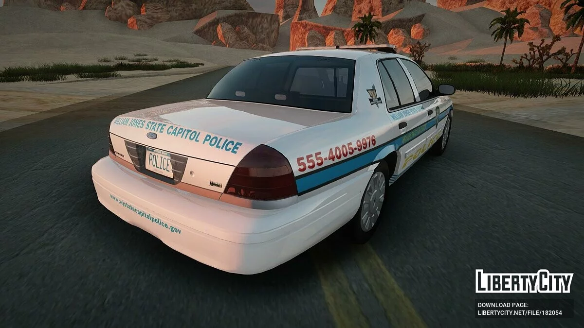 2011 CVPI Willian Jones State Capitol Police Cruiser / GTA San Andreas