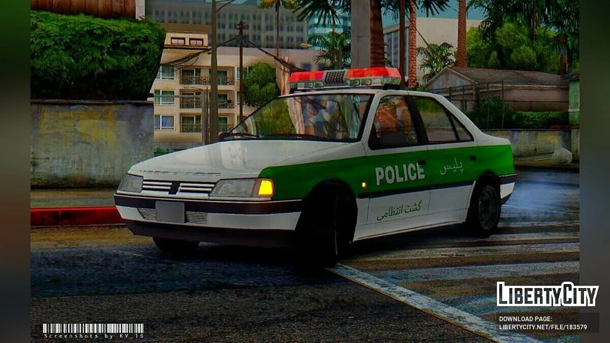Peugeot 405 GLX Police / GTA San Andreas