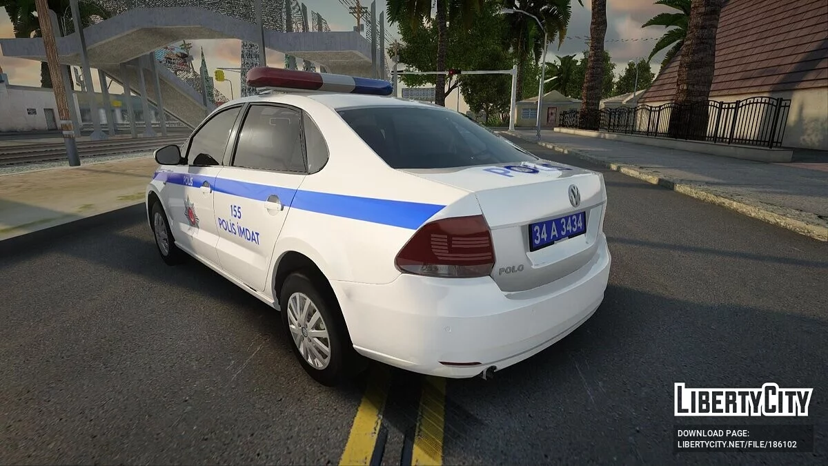 2020 Volkswagen Polo Sedan 1.6 - Policía de Turquía / GTA San Andreas