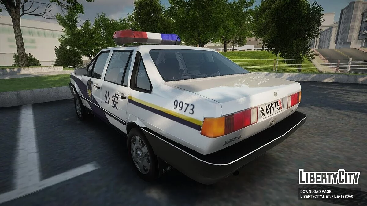 Volkswagen Santana - Policía de China / GTA San Andreas