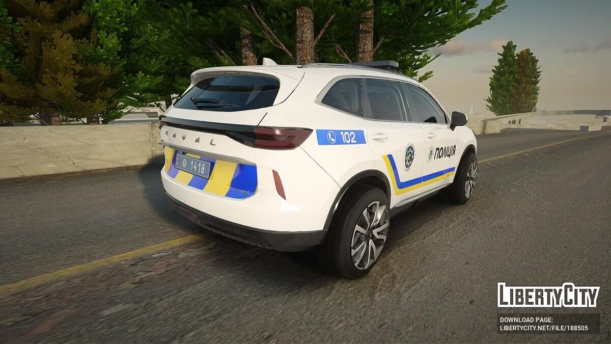 Haval H6 - 乌克兰巡逻警察 / GTA San Andreas